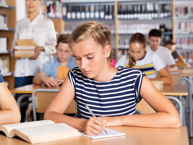 A Sylvan Learning tutoring session