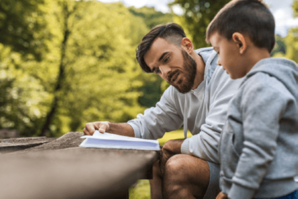 A Sylvan Learning tutoring session