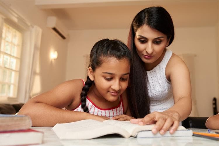 A Sylvan Learning tutoring session