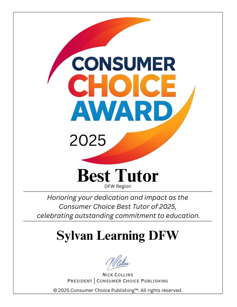 Consumer Choice Award (2025) for Tutoring Excellence for Sylvan Learning