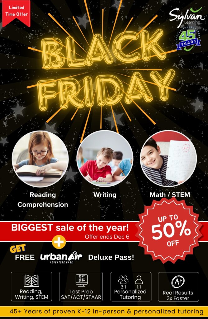 Black Friday Tutoring Sale Up to 50% OFF