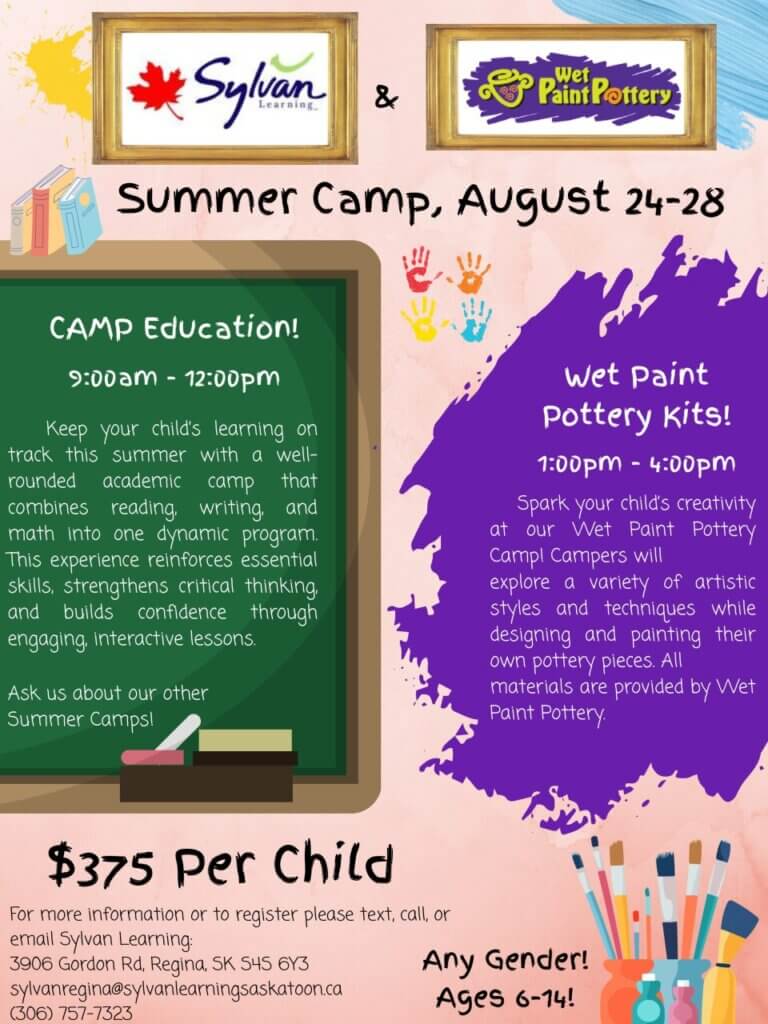 Regina Wet Paint Pottery - August 24-28