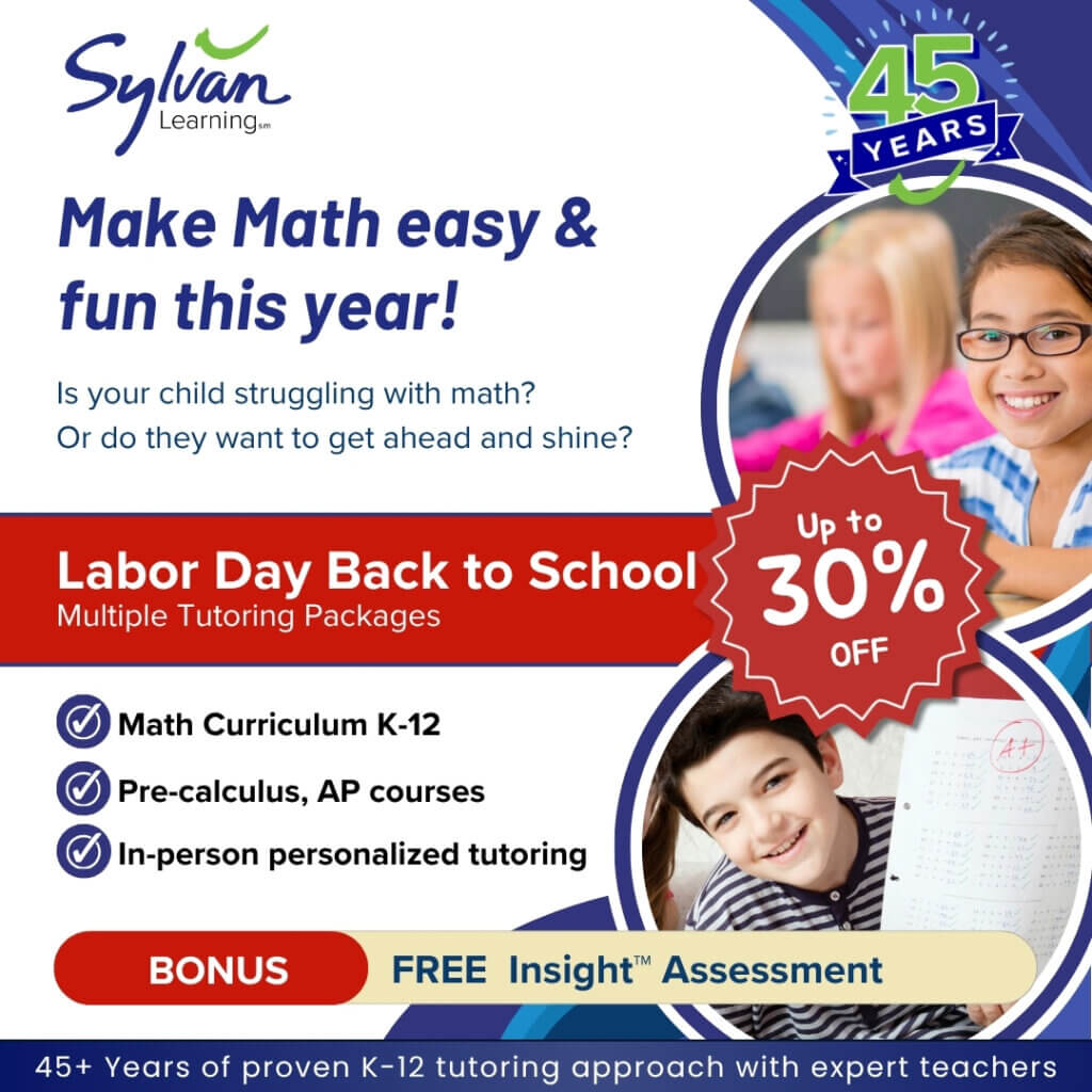 Labor Day Back to School Sale with up to 30% Off Tutoring Packages!