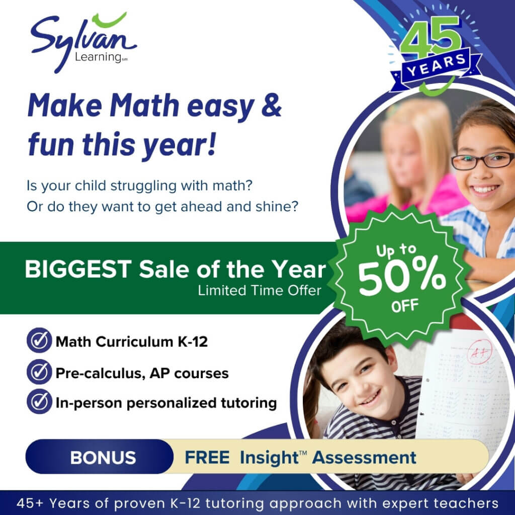 Math Tutoring sale up to 50% OFF