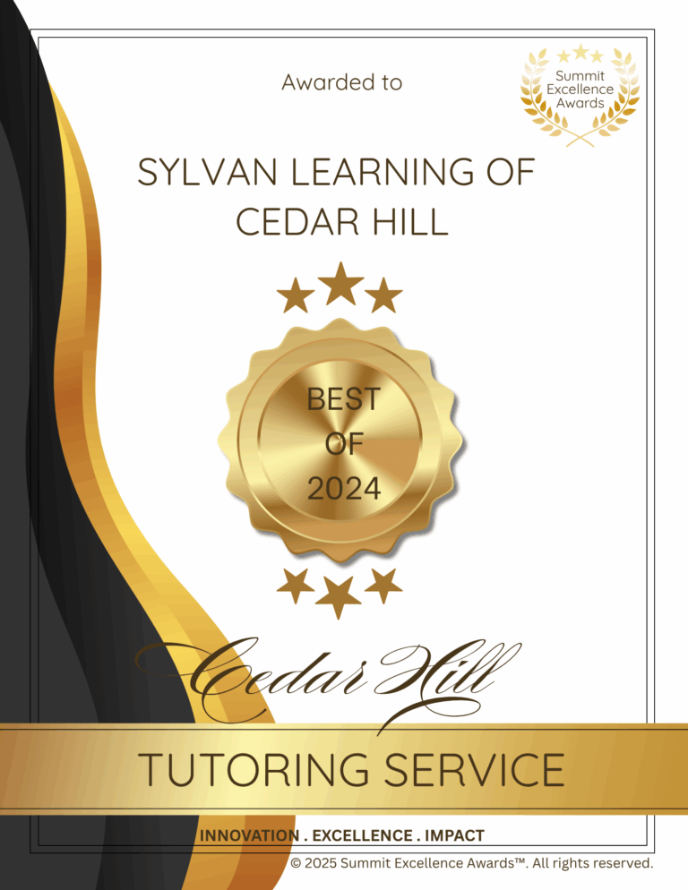 Summit Excellence Award (2024) for Tutoring Service (Innovation, Excellence, Impact) for Sylvan Learning of Cedar Hill