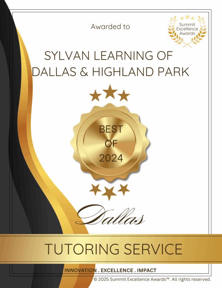 Summit Excellence Award (2024) for Tutoring Service (Innovation, Excellence, Impact) for Sylvan Learning of Dallas & Highland Park